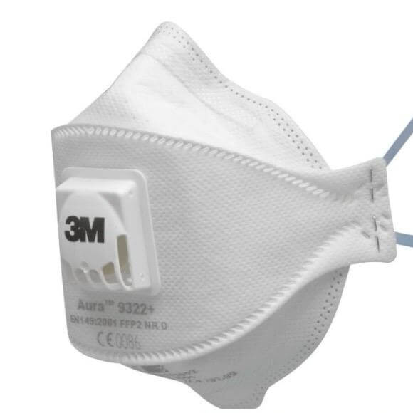 Respiratore per polveri 3M 9322+